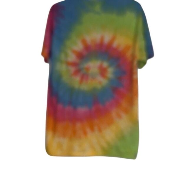 Colortone Multicolor Tie Dye Dancing Bears Short Sleeve T-Shirt Ladies Medium - Picture 3 of 9